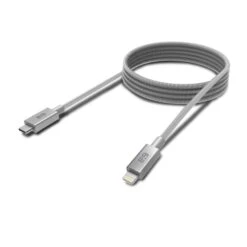 PureGear Space Grey (180cm) Lightning To USB-C Braided Charge And Sync Cable