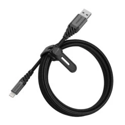 OtterBox (200cm) USB-A To Lightning Braided Charge And Sync Cable - Black