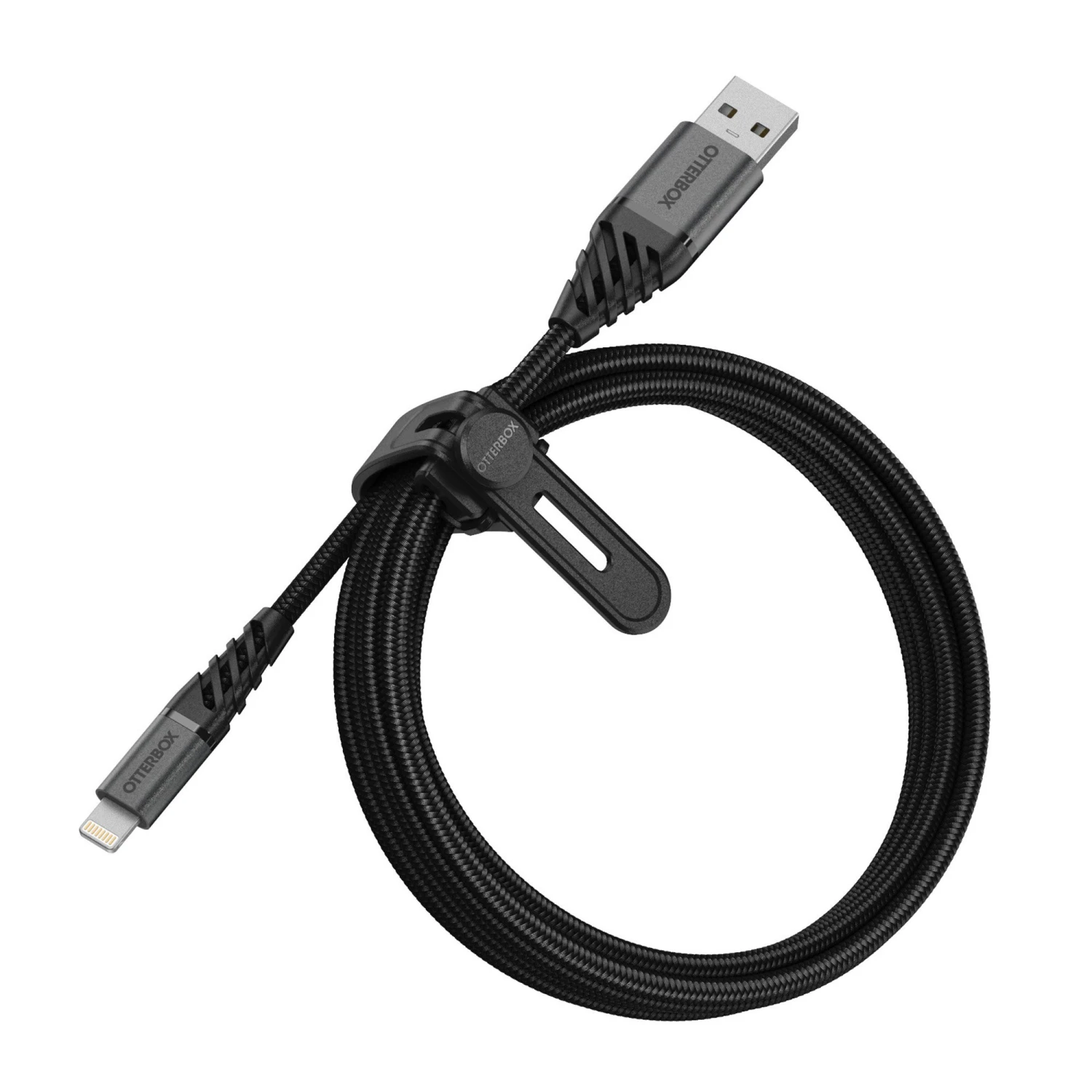 OtterBox (200cm) USB-A To Lightning Braided Charge And Sync Cable - Black 3 OtterBox (200cm) USB-A To Lightning Braided Charge And Sync Cable - Black