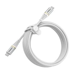 OtterBox (100cm) USB-C To USB-C PD Braided Charge And Sync Cable - White