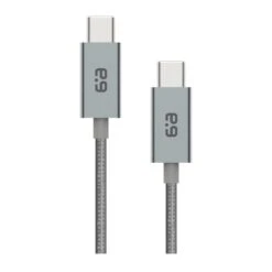 PureGear Space Grey (300cm) USB-C To USB-C Braided Charge And Sync Cable