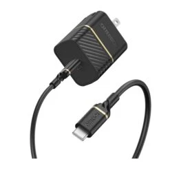 Otterbox 20W Black (100cm) USB-C PD Wall Charger Kit W/ USB-C To USB-C