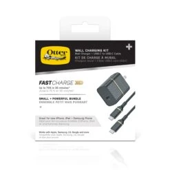 Otterbox 30W Black (100cm) USB-C PD GaN Wall Charger W/ USB-C To USB-C 11 Otterbox 30W Black (100cm) USB-C PD GaN Wall Charger W/ USB-C To USB-C -OtterBox Store 6062dd495bd3b575206302