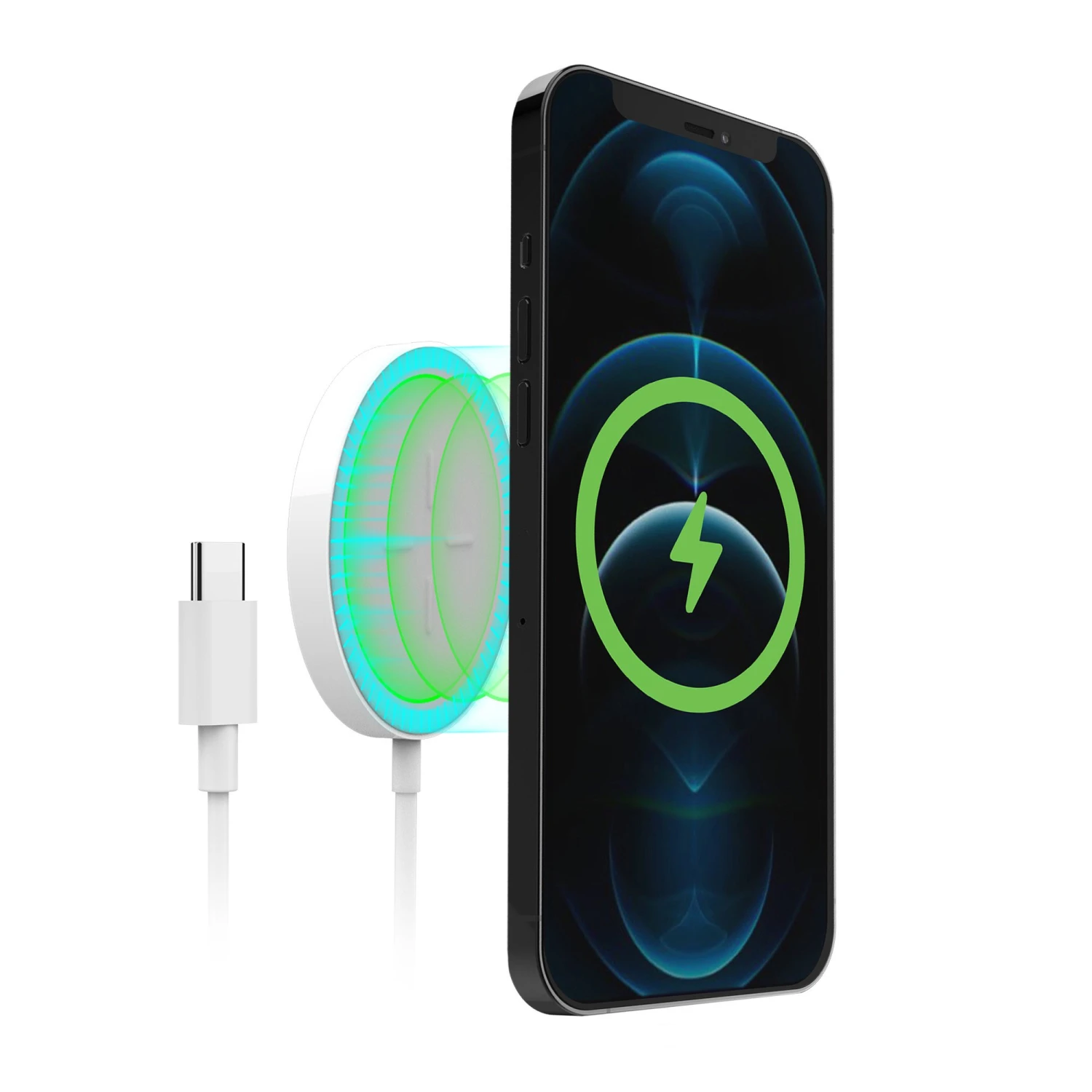 Hypergear 15W MagSafe Wireless Magnetic Charger W/ Connected USB-C PD Cable 3 Hypergear 15W MagSafe Wireless Magnetic Charger W/ Connected USB-C PD Cable