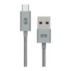 PureGear Space Grey (180cm) USB-A To USB-C Braided Charge And Sync Cable -OtterBox Store 6093489087809401823967