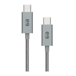 PureGear Space Grey (180cm) USB-C To USB-C Braided Charge And Sync Cable