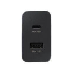 Samsung OEM Black 35W Duo Travel Adapter -OtterBox Store 60d36cb82954a134055156