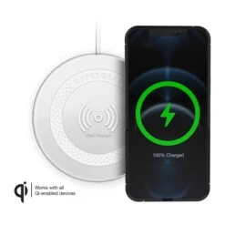 HyperGear 15W White ChargePad Pro Wireless Fast Charger W/ Adapter -OtterBox Store 60f00adb7aad0518913274