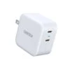 CHOETECH 40W Dual Port USB-C PD (20W) + USB-C PD (20W) Wall Charger - White -OtterBox Store 6112b4938ffce833526547