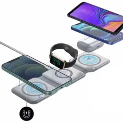 Uunique 15W Trio 3in1 Magnetic Foldable Wireless Charger - White 11 Uunique 15W Trio 3in1 Magnetic Foldable Wireless Charger - White -OtterBox Store 612032bbf2ab6571355917