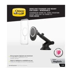 Otterbox 15W Wireless Charger Car Dashboard Mount For MagSafe - Black (Radiant Night) -OtterBox Store 6154dda18f976541911942