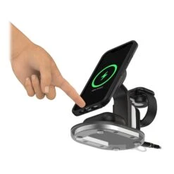 Otterbox 15W 3-in-1 Wireless Charging Station For MagSafe - Black (Radiant Night) -OtterBox Store 61563b929ef97396452765