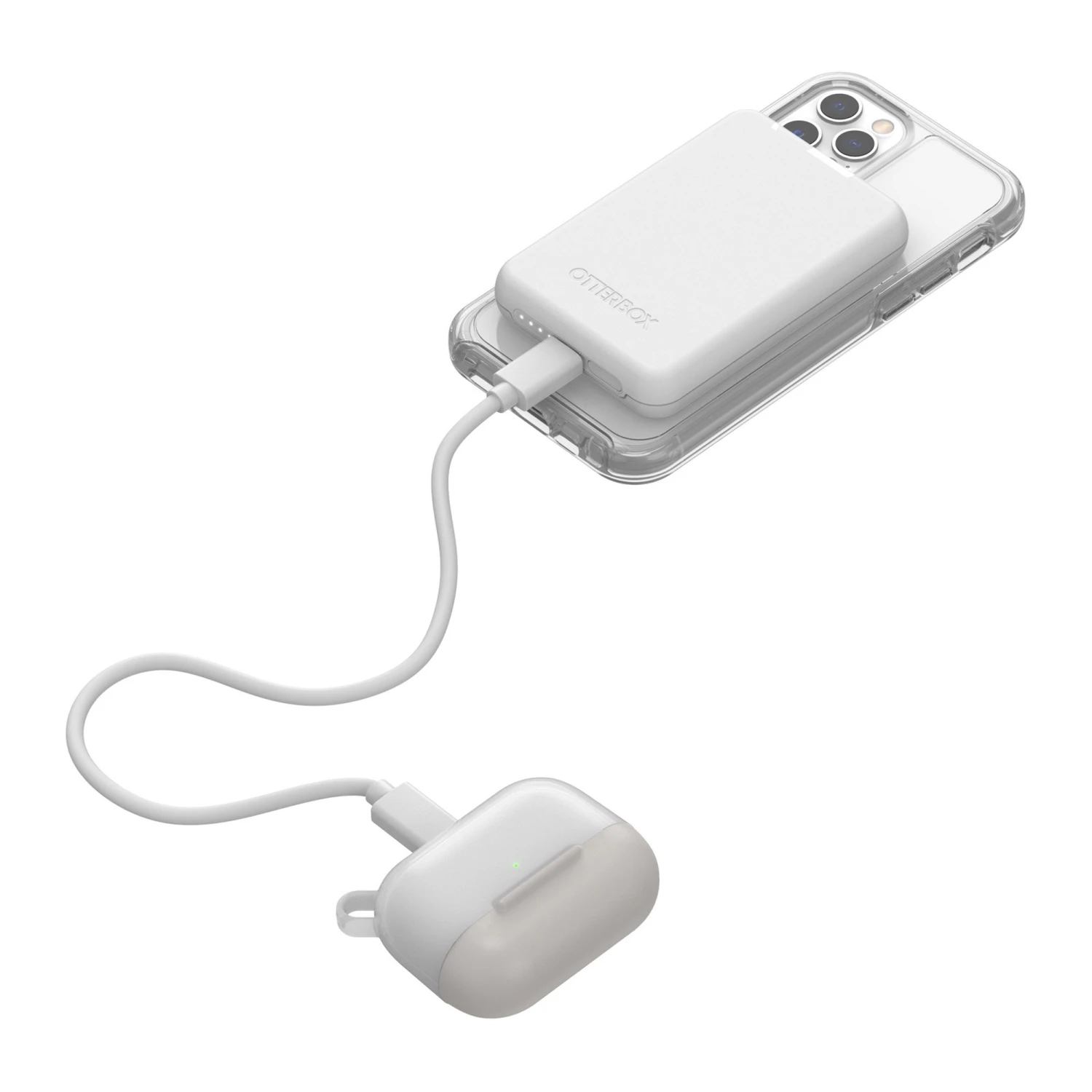 Otterbox 5000mAh Portable Powerbank For MagSafe - White (Brilliant White) 5 Otterbox 5000mAh Portable Powerbank For MagSafe - White (Brilliant White) - Image 4