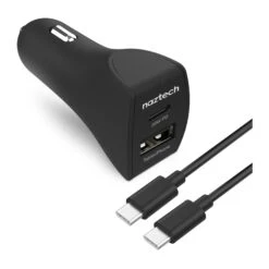 OtterBox Store 5 Naztech 20W USB-C PD & 12W USB-A Fast Car Charger With USB-C To USB-C Cable