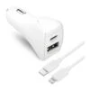 Naztech 20W USB-C PD & 12W USB-A Fast Car Charger With USB-C To Lightning