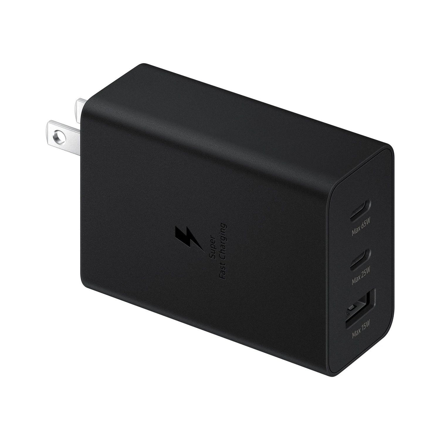 Samsung OEM 65W Trio Wall Charger - Black 3 Samsung OEM 65W Trio Wall Charger - Black