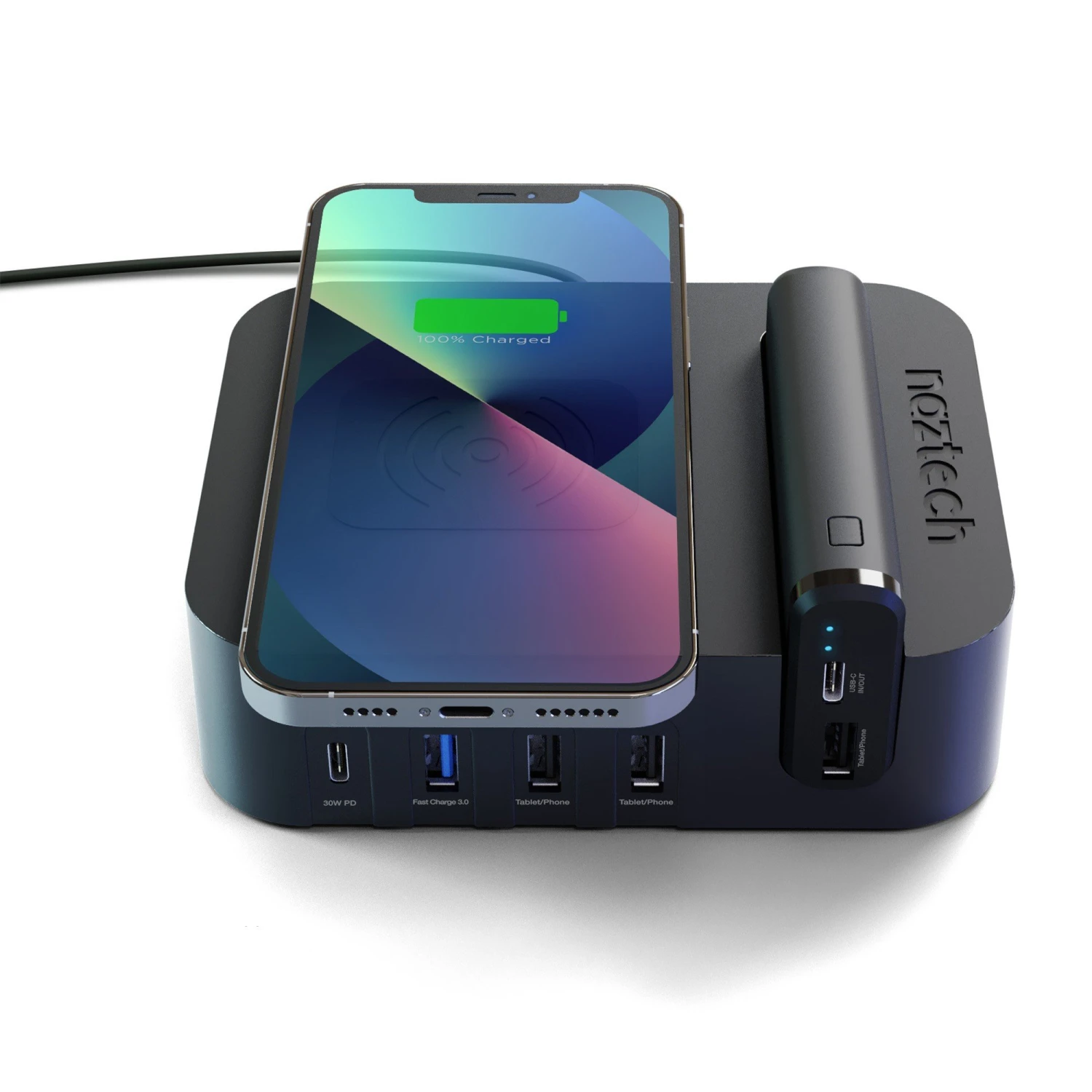 Naztech 65W Ultimate Charging Station Pro USB-C Wall Charger W/ Qi + 4000 MAh Portable Power Ban 5 Naztech 65W Ultimate Charging Station Pro USB-C Wall Charger W/ Qi + 4000 MAh Portable Power Ban - Image 3