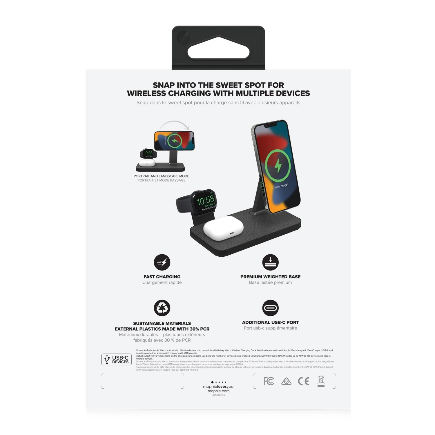 Mophie Universal Snap+ 3-in-1 Stand 4 Mophie Universal Snap+ 3-in-1 Stand - Image 2