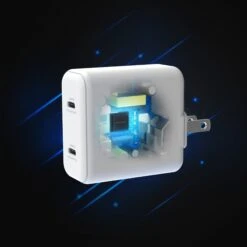 Hypergear 40W Dual Port 20W USB-C PD Wall USB-C PD/PPS Wall Charger Hub - White -OtterBox Store 63696cc2767a6325264542