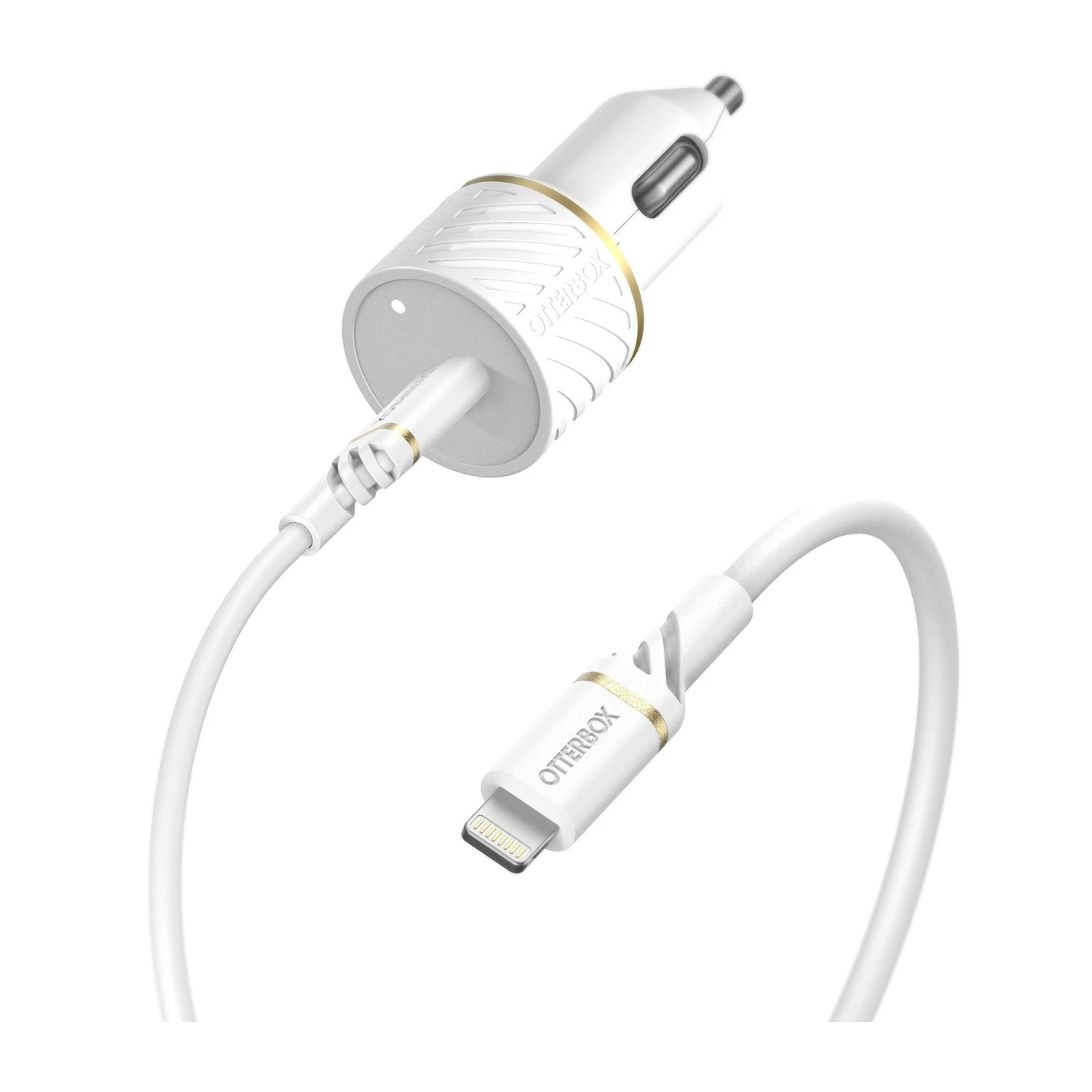 OtterBox 20W (100cm) USB-C PD CLA Car Charger Kit W/USB-C To Lightning Cable -White (Cloud Dust) 3 OtterBox 20W (100cm) USB-C PD CLA Car Charger Kit W/USB-C To Lightning Cable -White (Cloud Dust)