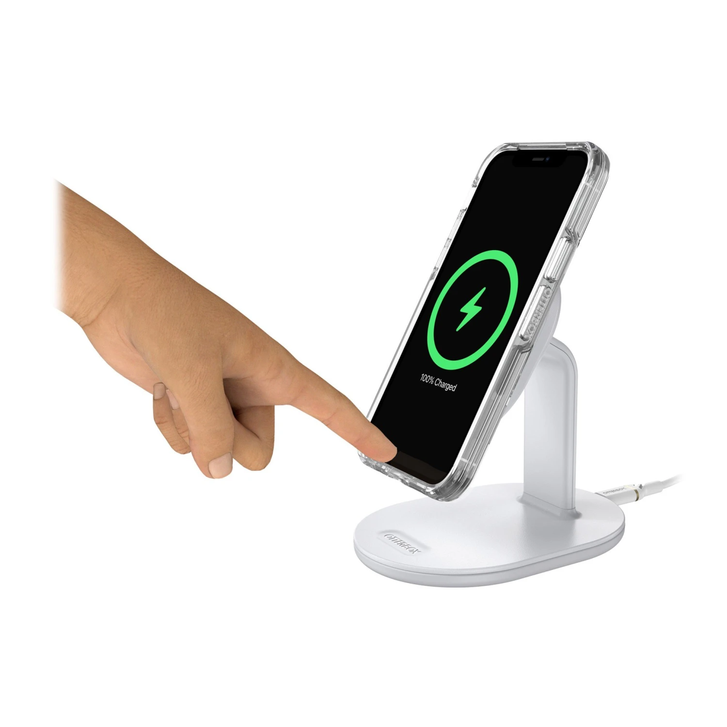 Otterbox 15W Wireless Charging Stand For MagSafe V2 - White (Lucid Dreamer) 10 Otterbox 15W Wireless Charging Stand For MagSafe V2 - White (Lucid Dreamer) - Image 8