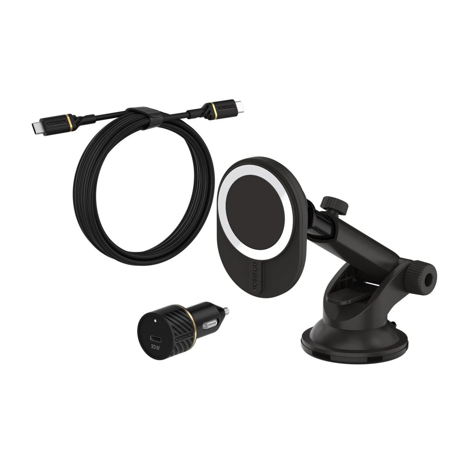 Otterbox 15W Wireless Charger Car Dashboard Mount For MagSafe V2 - Black (Radiant Night) 9 Otterbox 15W Wireless Charger Car Dashboard Mount For MagSafe V2 - Black (Radiant Night) - Image 7