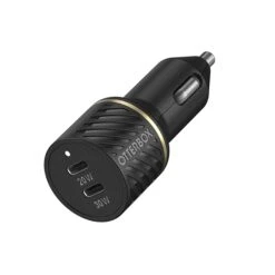 Otterbox 50W Black Dual Port USB-C PD (20W) + USB-C PD (30W) Car Charger