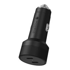 Mophie 60W Dual USB-C Car Charger - Black