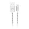 HyperGear 4 Ft. (120cm) USB-A To Lightning Braided Charge And Sync Cable - White -OtterBox Store 6504dcda65bfe274625058