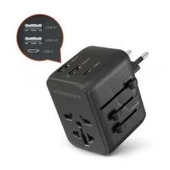 HyperGear 15W WorldCharge Universal Travel Adapter With USB-C