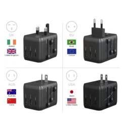 HyperGear 15W WorldCharge Universal Travel Adapter With USB-C -OtterBox Store 651f438001904549625923