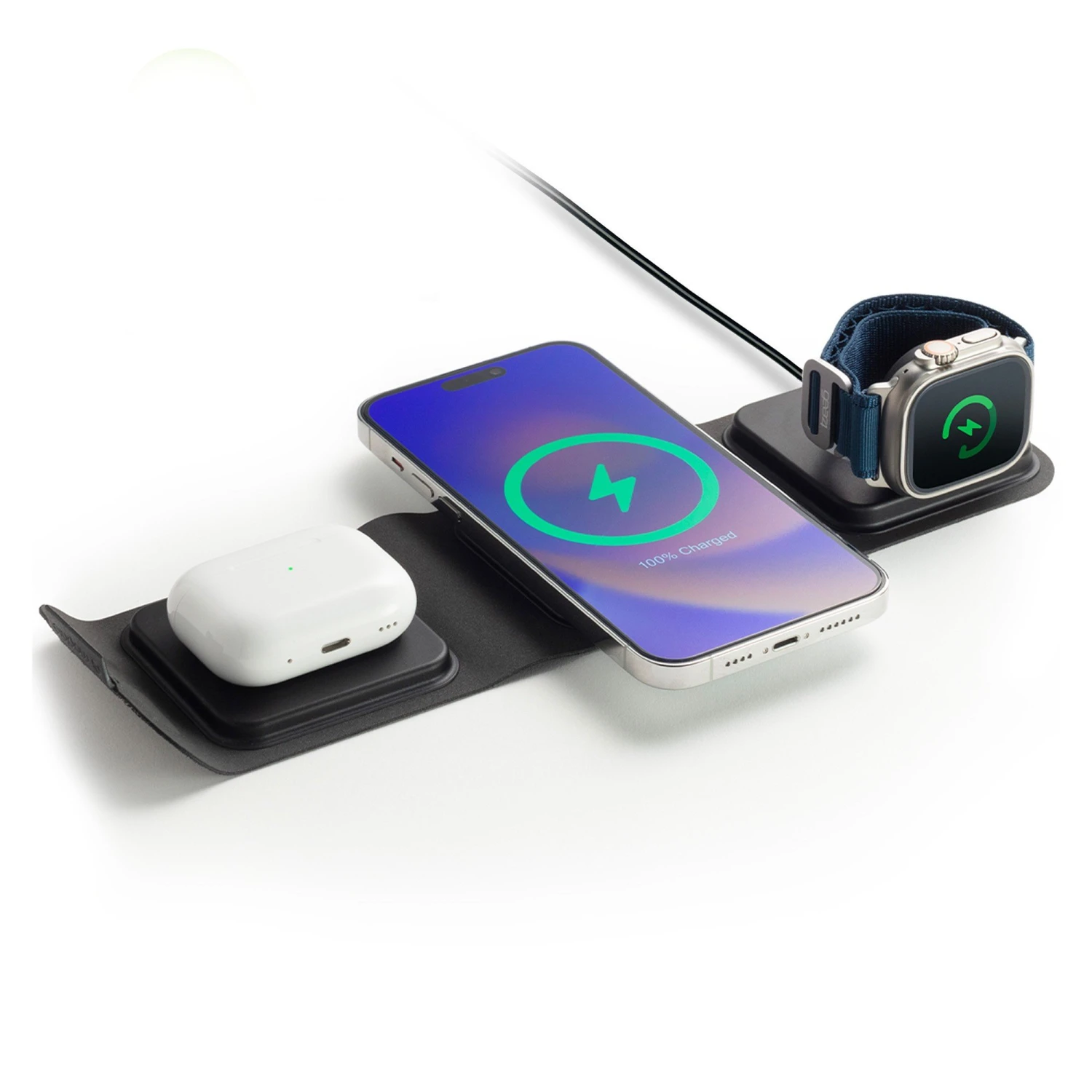 Mophie MagSafe 3in1 Travel Charger - Black 7 Mophie MagSafe 3in1 Travel Charger - Black - Image 5