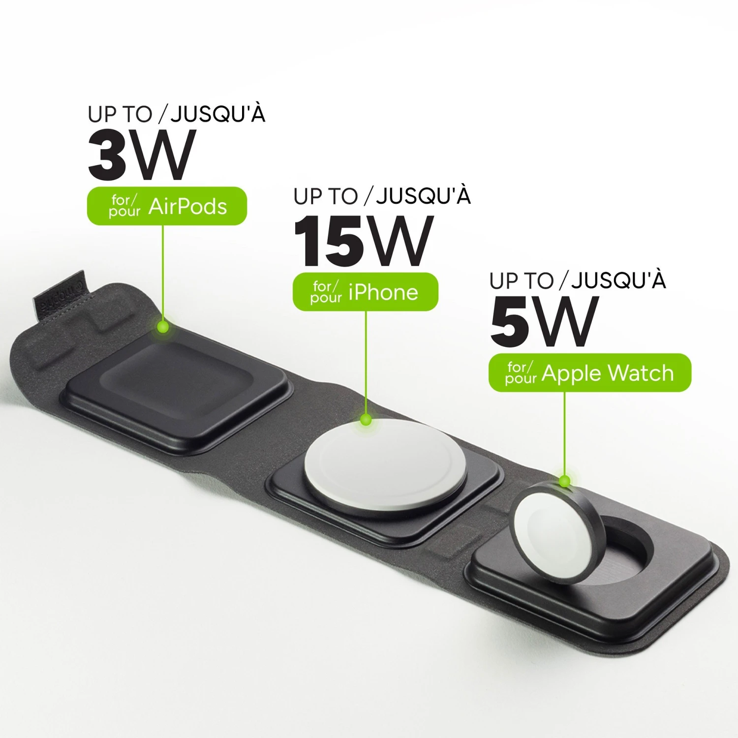 Mophie MagSafe 3in1 Travel Charger - Black 8 Mophie MagSafe 3in1 Travel Charger - Black - Image 6