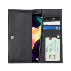 Olixar Primo Genuine Leather Oppo F5 Pouch Wallet Case - Black