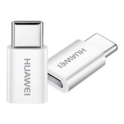 Official Huawei White Micro-USB To USB-C Adapter