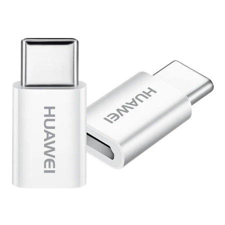 Official Huawei White Micro-USB To USB-C Adapter 3 Official Huawei White Micro-USB To USB-C Adapter