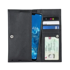 Olixar Primo Genuine Leather LG G7 One Pouch Wallet Case - Black