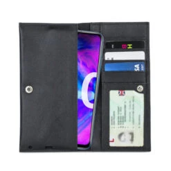 Olixar Primo Genuine Leather Honor 20 Lite Wallet Case - Black