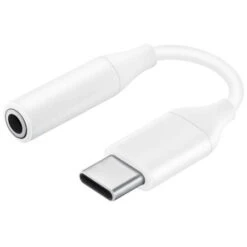 Official Samsung USB-C To 3.5mm Audio Aux Headphone Adapter - White