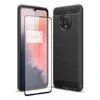 Olixar Sentinel OnePlus 7T Case & Glass Screen Protector - Black -OtterBox Store 77752