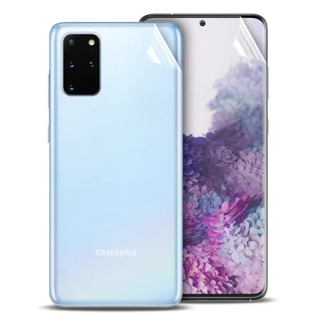 Olixar Front And Back Samsung Galaxy S20 Plus TPU Screen Protectors 3 Olixar Front And Back Samsung Galaxy S20 Plus TPU Screen Protectors