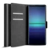 Olixar Sony Xperia 5 II Genuine Leather Wallet Stand Case - Black -OtterBox Store 82948