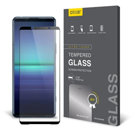 Olixar Full Cover Tempered Glass Screen Protector - For Sony Xperia 5 II 3 Olixar Full Cover Tempered Glass Screen Protector - For Sony Xperia 5 II