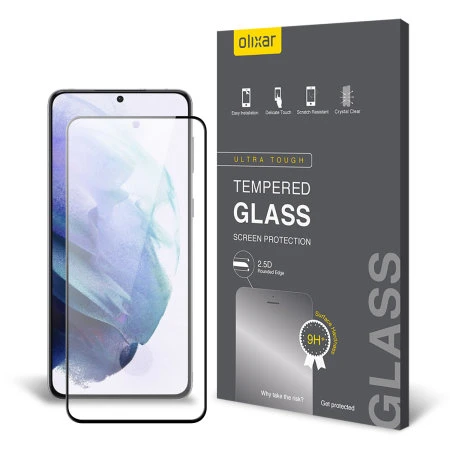 Olixar Tempered Glass Screen Protector - For Samsung Galaxy S21 3 Olixar Tempered Glass Screen Protector - For Samsung Galaxy S21