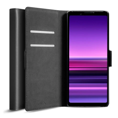 Olixar Genuine Leather Sony Xperia 1 III Wallet Case - Black 3 Olixar Genuine Leather Sony Xperia 1 III Wallet Case - Black
