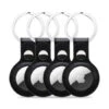 Olixar Apple AirTags Leather-Style Black Protective Keyring - Four Pack 1 Olixar Apple AirTags Leather-Style Black Protective Keyring - Four Pack -OtterBox Store 88885