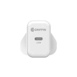 Griffin PowerBlock 20W USB-C Power Delivery Mains Charger - White