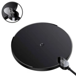 Baseus 15W Black Wireless Charger Pad With Digital LED Display