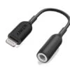 Anker Black 3.5 Mm Jack To Lightning Audio Adapter 2 Anker Black 3.5 Mm Jack To Lightning Audio Adapter -OtterBox Store 92983
