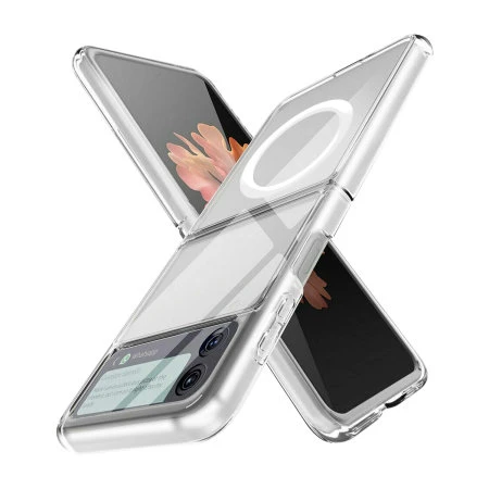 Olixar ExoShield Clear MagSafe Case - For Samsung Galaxy Z Flip4 3 Olixar ExoShield Clear MagSafe Case - For Samsung Galaxy Z Flip4